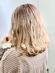 ダメージレスブリーチ&ヘアカラー&カット&トリートメント