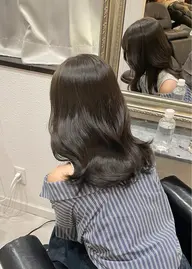 【 🫧ワンカラー🎀 】艶カラー➕バイカルテ5stepトリートメント