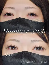 LEDエクステ80本×ラッシュリフト【シマーラッシュ】¥9980