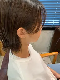 乾かすだけで簡単❤️前髪パーマ+カット