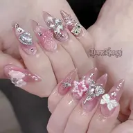 【新規スカルプオフ半額】チップ長さ出し✨ロング🎀しっかりル付け放題💅💖¥16940