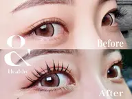 【ミニモ限定価格】🦋アンドヘルシー🦋 (フラットラッシュ80本+まつ毛パーマ) オフ+束感コーティング込み🖤