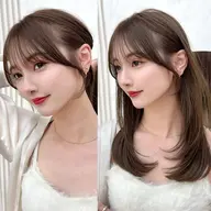 似合わせ顔まわりレイヤー全体カット✂︎＋AFLOATオリジナルトリートメント♡+コテ巻き🫶🏻