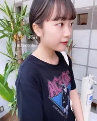 🎨インナー/イヤリングカラー🎨ケアブリーチで作るカラー✨