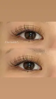 期間限定🎀✧︎*。【オフ別途】フラットラッシュ100本🖤