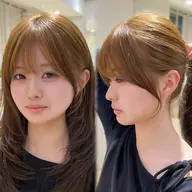 【🌟新規限定割引メニュー🌟】前髪カット+艶髪カラー+美髪トリートメント(シャンプー+ブロー込)