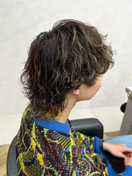 『お洒落メンズ必見』パーマ各種+メッシュ+メンズカット+トリートメント