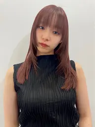 💡お手軽メニュー💡カット+ケアカラー+超音波3stepトリートメント