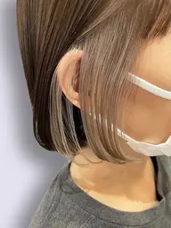 インナーカラー+艶髪カラー