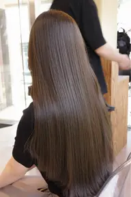 🍃柔らかく透けるロング｜前髪カット＋透明感カラー＋BYKARTE髪質改善🍃