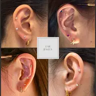 【デザイン300種類以上】🩷耳ツボジュエリー両耳無制限💎30​〜​40個余裕です💕便秘、肩こり、ダイエット、眼精疲労