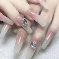 ★チップ長さ出し　☆ベイビーブーマーネイル（初回ソフトジェルオフ無料）