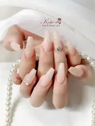 Hand🩵アクリルスカルプワンカラーorラメグラ、色追加無料【ソフトジェルオフ無料】