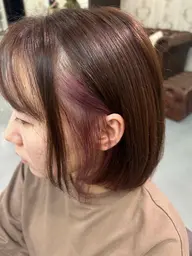 💎イヤリングカラー + 5分ヘッドスパ