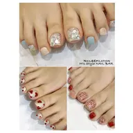 【初回】＆【前回施術日から45日以内のご来店】パラ可◆ソフトジェル・自店オフ無料◆フットバス付◆フット付け放題90分