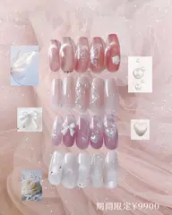 【オフ有】Spring限定キュートデザイン🌸ジェルネイル¥12200~→¥9900(オフ¥1100含)