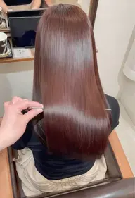 『湿気/パヤ毛対策◎』【高濃度マイクロバブル使用】縮毛矯正＋カット+トリートメント+long(＋550​〜​2200)