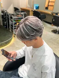 🇺🇸🐺メンズバレイヤージュ🐺🇺🇸/カット/TOKIOtr/デザイン/ハイトーン/外国人