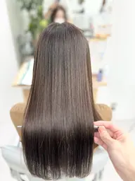 【艶とカールで理想の髪に🍀】縮毛矯正＋デジタルパーマ 5ステップトリートメントでしっかりケア📗似合わせカット