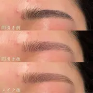 1番人気🌟毛量調節もご一緒に❣️美眉スタイリング🎀【 WAX/間引き/メイク込】