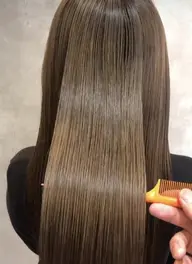 手触り抜群❣️髪質改善酸性ストレート➕カット➕2stepトリートメント✨