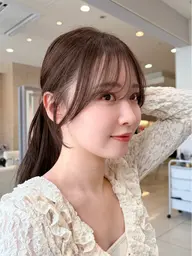 結んでも可愛い🌟フェイスレイヤー前髪カット🌟
