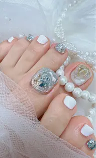 フットネイル🦶10本Artし放題コース💓 (全員オフ込み価格)