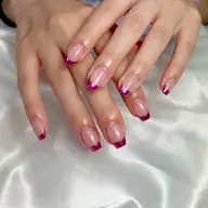 《オフ込ケア付》 🧡選べるフレンチネイル🧡ガラスフレンチ