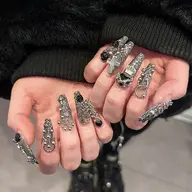 【ミニモ学割】チップ長さだしアート10本＋無料パーツ乗せ放題☆.*˚