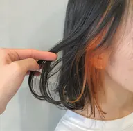 🌴ダブルカラー☀️インナーカラー(ケアブリーチ)＋髪質改善カラー＋spシャンプー🐠