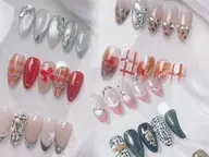 定額デザインBコース❤10本贅沢アートネイル￥5800(オフ有)