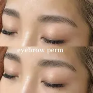 まゆげパーマ🤍アイブロウWAX込み