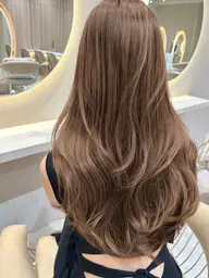 ブリーチなしダブルカラー＋透明感高発色カラー＋似合わせカット＋トリートメント