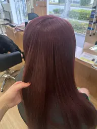 《色持ちUPでツヤ感が持続する》女性らしさが続く🌟カット+潤いカラー