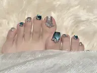 🐾フット120分持ち込みデザイン(何本でもＯＫ)【初回ジェルオフ無料厚み出し込み】￥9900