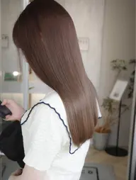 ダブルカラー（ブリーチなし）＋水素treatment