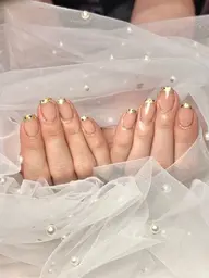 4月限定【Hand】ベース込み★ガラスフレンチ★ご新規様オフ無料￥9300→4400