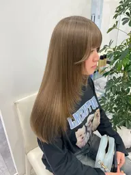 ダブルカラー【ブリーチ＋全頭カラー】、トリートメント🌈ブロー込