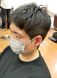 メンズカット+ダウンパーマ【生え際のクセ緩和⭕】