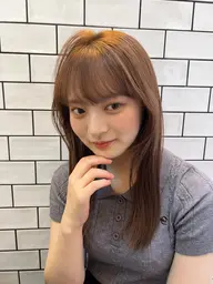 【カラー+クイックトリートメント】🧃 ブリーチなしのワンカラーとウォータートリートメントになります🫧✨