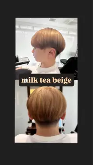 👦🏻メンズカット➕ワンブリーチ➕ワンカラー🌈