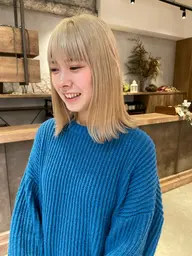 《✨ミニモ限定✨》🌈ダメージ軽減ブリーチ+オンカラー🌈¥15,400→¥7500