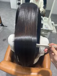 ストレート+カラー【髪質改善】