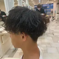メンズカット➕波巻きパーマ❕