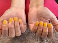 自爪を削らない♪ジェルネイルワンカラー♪