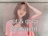 前髪縮毛➕カット➕カラー➕システムトリートメント✨