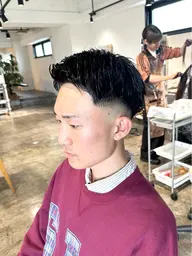 ☘️【Men's限定】💫骨格補正メンズフェードカット+シャンプー+クイックヘッドスパ+肩マッサージ✂︎