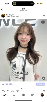 ‎🤍韓国風くびれコテ巻きヘア‎🤍お出かけ前に🎶🤍【コテ巻き】