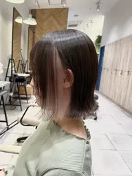 【ブリーチ込み✨イヤリングカラー+ベースカラー】 🤍透明感カラーで垢抜けたい方に