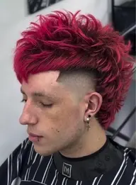 フェードカット(バリアートも可）+ブリーチカラー(ダブルカラー、デザインカラー、ハイライト、ローライト、バズアート）